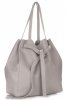 GEANȚĂ DIN PIELE shopper bag Genuine Leather gri 1158